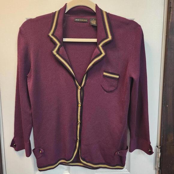 Tops - Grace Dane Lewis Women's Elegant Purple Blouse - Size Small